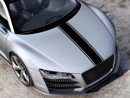 Sticker Master Evrensel Kaput Şerit Araba Sticker Set Oto Araç Çıkartma Etiket Sticker Master