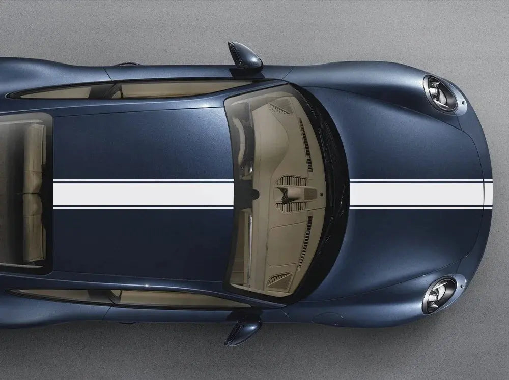 Sticker Master Evrensel Kaput Şerit Araba Sticker Set Oto Araç Çıkartma Etiket Sticker Master