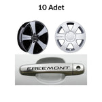 Sticker Master Fiat Freemont Kapı Kolu Jant Oto Araç Sticker Etiket - 10 Adet Sticker Master
