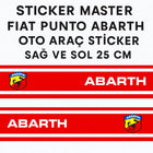 Fiat Punto Abarth Sticker - Yan Şerit Seti | Sticker Master
