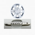 Sticker Master Fiat Sedici Kapı Kolu Jant Oto Araç Sticker Etiket - 10 Adet Sticker Master