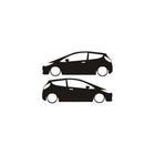 Ford Fiesta Sticker | Basık Araç Silüet Etiketi (2 Adet) | Sticker Master