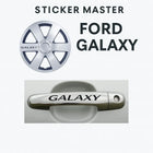 Ford Galaxy Kapı Kolu Sticker ve Jant Etiketi Seti, 10 Adet | Sticker Master