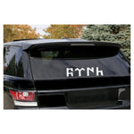 Sticker Master Göktürkçe Türk Sticker Motor, Kask, Laptop, Araba, Oto Araç İçin Dayanıklı Etiket Decal 20 Cm Sticker Master