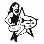 Pin-Up Girl Subaru Sticker | Retro Araba Etiketi | Sticker Master