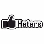 Sticker Master Hater Sticker Motor, Kask, Laptop, Araba, Oto Araç İçin Dayanıklı Etiket Decal 15 Cm Sticker Master