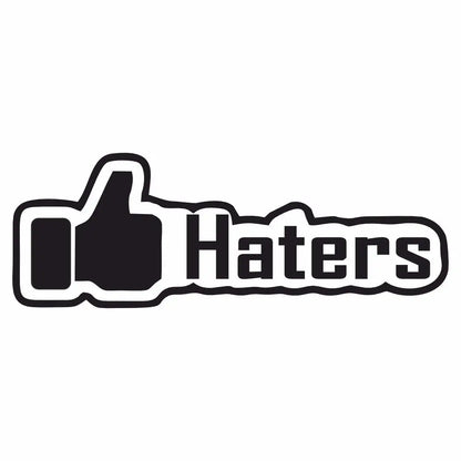 Sticker Master Hater Sticker Motor, Kask, Laptop, Araba, Oto Araç İçin Dayanıklı Etiket Decal 15 Cm Sticker Master