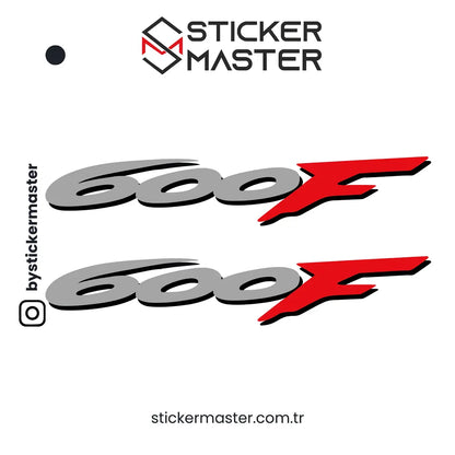 Sticker Master Honda 600F Sticker Set Motor Çıkartma Etiket 2 Adet Sticker Master