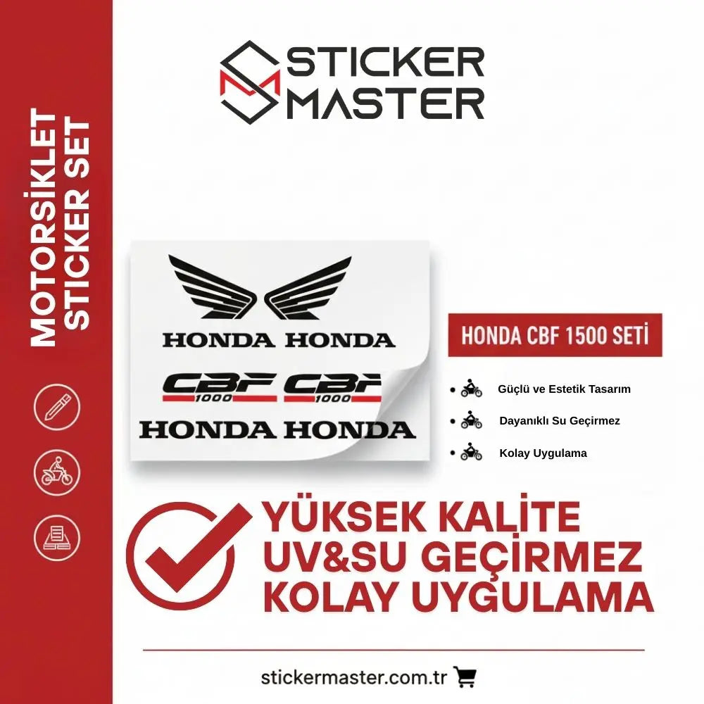 Sticker Master Honda Cbf 1000 Sticker Set Motor Etiket Çıkartma Sticker Master