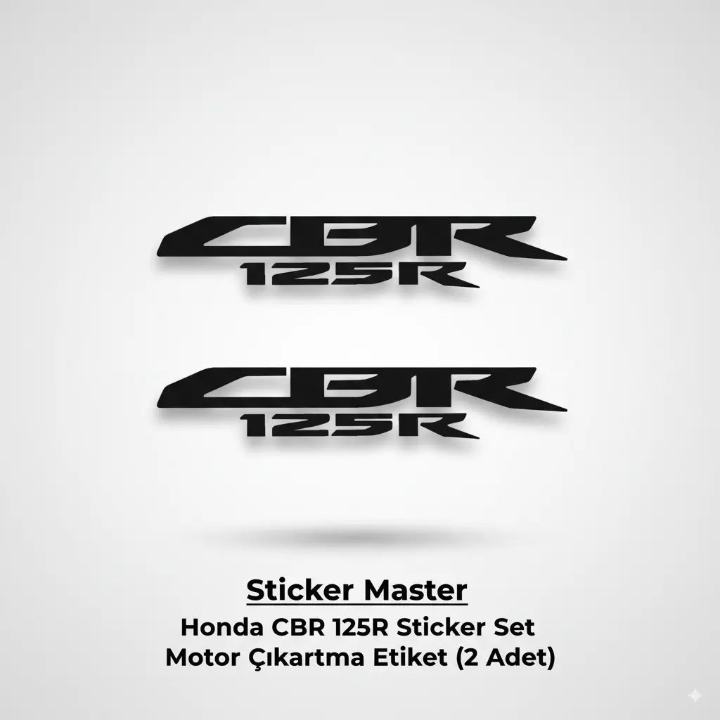 Sticker Master Honda Cbr 125R Sticker Set Motor Çıkartma Etiket 2 Adet Sticker Master