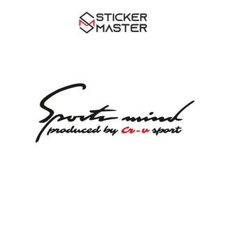 Sticker Master Honda Cr-v Sports Mind Sticker Oto Araç Çıkartma Etiket 30 Cm Sticker Master