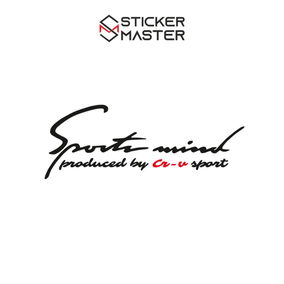 Sticker Master Honda Cr-v Sports Mind Sticker Oto Araç Çıkartma Etiket 30 Cm Sticker Master