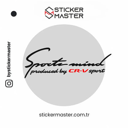 Sticker Master Honda Cr-v Sports Mind Sticker Oto Araç Çıkartma Etiket 30 Cm Sticker Master