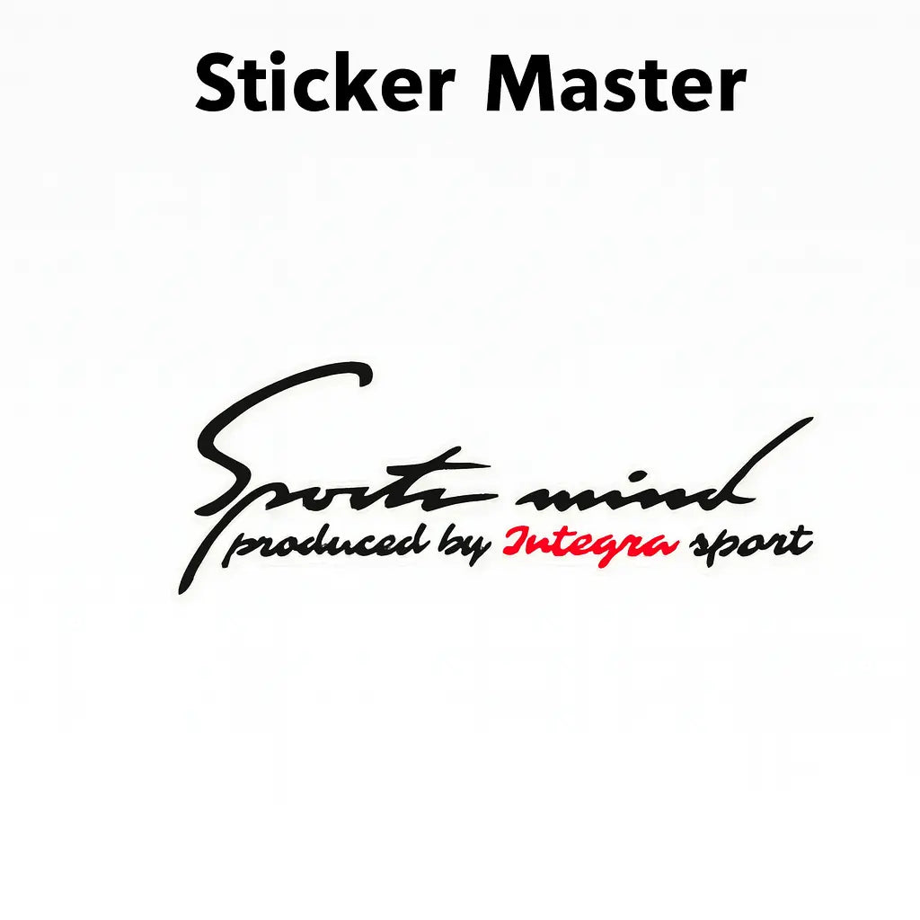 Sticker Master Honda İntegra Sports Mind Sticker Oto Araç Çıkartma Etiket 30 Cm Sticker Master