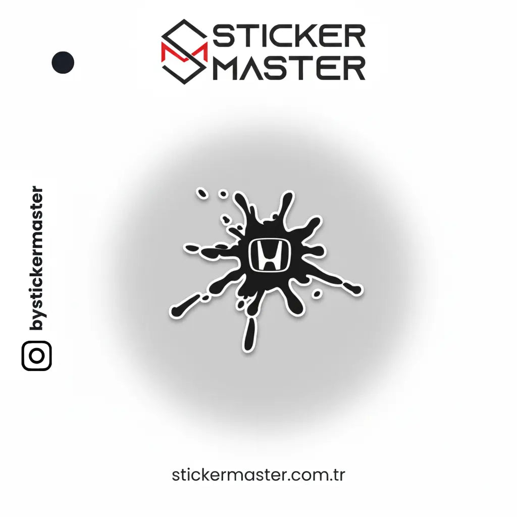 Sticker Master Honda Sıçrama Sticker Oto Araç Motor Çıkartma Etiket Sticker Master