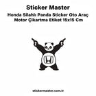 Honda Silahlı Panda Sticker Oto Araç Çıkartması | Sticker Master