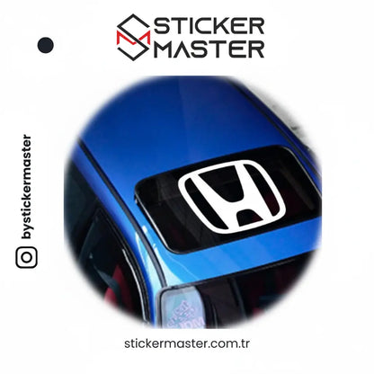 Sticker Master Honda Sunroof Sticker Oto Araç Çıkartma Etiket 30 x37 Cm Sticker Master