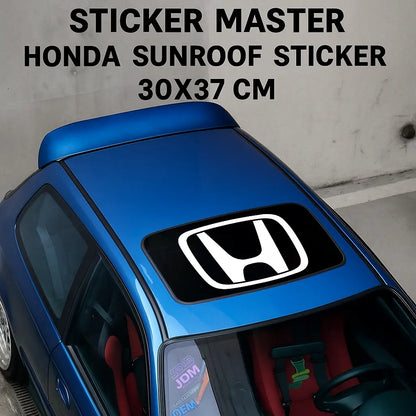 Sticker Master Honda Sunroof Sticker Oto Araç Çıkartma Etiket 30 x37 Cm Sticker Master