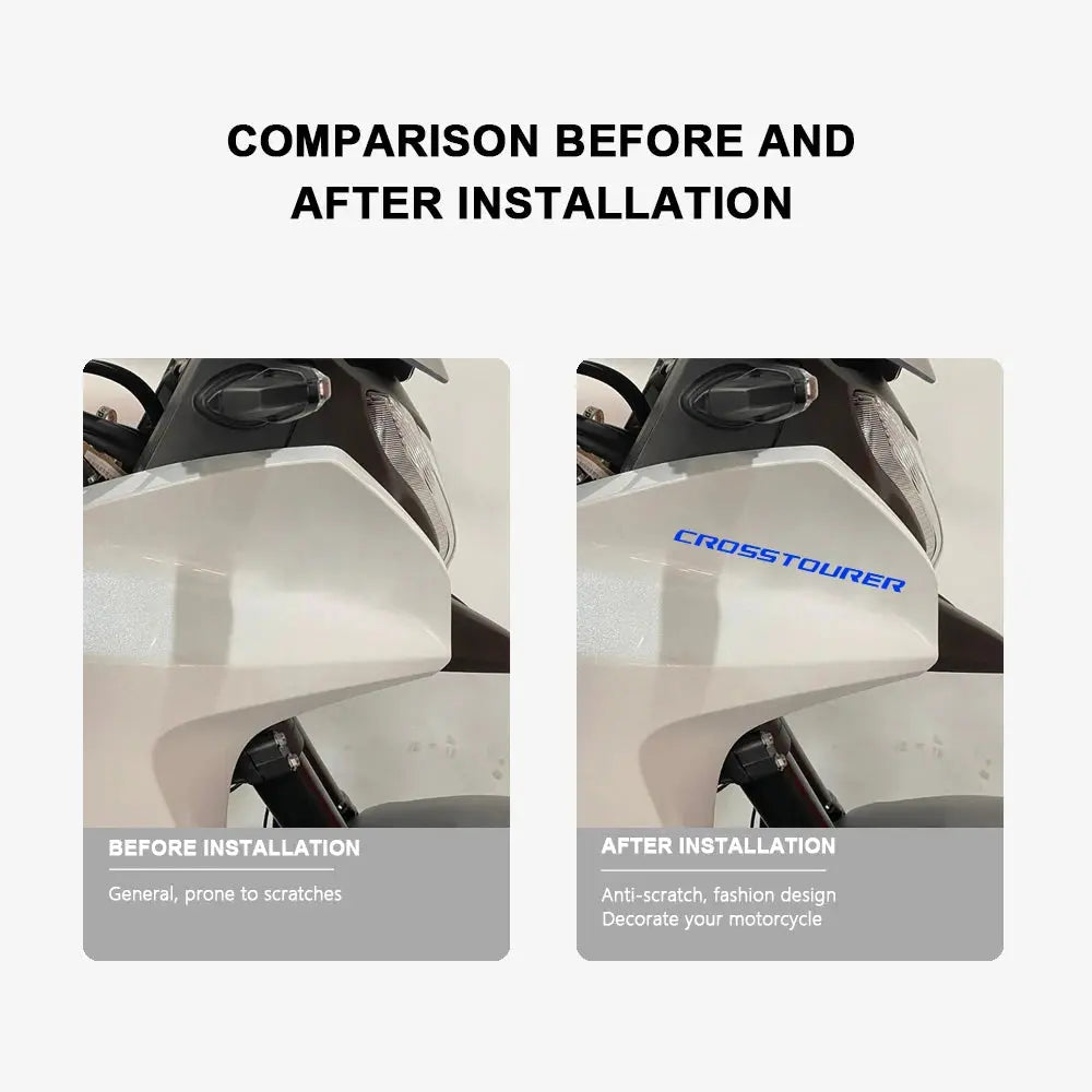 Sticker Master Honda VFR1200X CROSSTOURER Gövde Sticker Seti – Su Geçirmez Sportif Tasarım (2012-2020) - Sticker Master