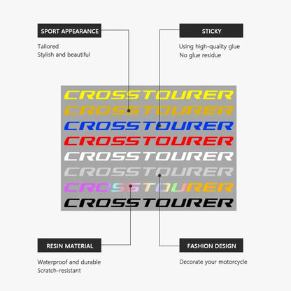 Sticker Master Honda VFR1200X CROSSTOURER Gövde Sticker Seti – Su Geçirmez Sportif Tasarım (2012-2020) - Sticker Master