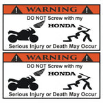 Sticker Master Honda'ma Dokunma Sticker Motor Çıkartma Etiket 15 Cm 2 Adet Sticker Master