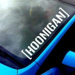 Sticker Master Hoonigan Oto Sticker Motor, Kask, Laptop, Araba, Oto Araç İçin Dayanıklı Etiket Decal 25 Cm Sticker Master