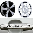 Hyundai Accent Era Kapı Kolu Sticker ve Jant Etiketi Seti, 10 Adet | Sticker Master
