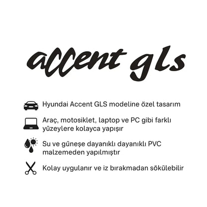 Sticker Master Hyundai Accent GLS Sticker Sticker Master