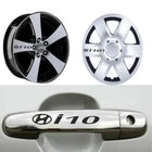 Hyundai i10 Sticker | Kapı Kolu & Jant Etiket Seti (10 Adet) | Sticker Master