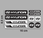 Hyundai Sticker Seti, 10 Parça Araç ve Jant Etiketi | Sticker Master