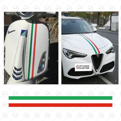 Sticker Master İtalyan Şerit Etiket Çıkartma Oto Motor Araba Ayna 7x70 Cm