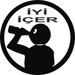 Sticker Master İyi İçer Sticker Motor, Kask, Laptop, Araba, Oto Araç İçin Dayanıklı Etiket Decal