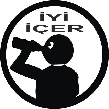 Sticker Master İyi İçer Sticker Motor, Kask, Laptop, Araba, Oto Araç İçin Dayanıklı Etiket Decal