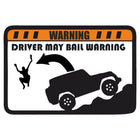 Komik Off Road Sticker | Sürücü Atlayabilir Uyarısı | Sticker Master