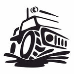 Sticker Master Jeep Off Road Mud Sticker Motor, Kask, Laptop, Araba, Oto Araç İçin Dayanıklı Etiket Decal 15 Cm Sticker Master