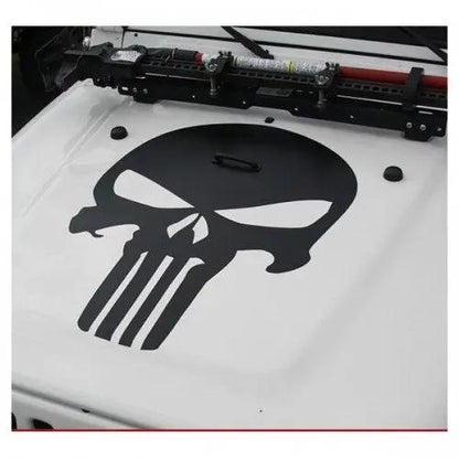 Sticker Master Jeep Ön Kaput Punisher Sticker Motor, Kask, Laptop, Araba, Oto Araç İçin Dayanıklı Etiket Decal
