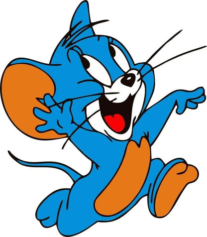 Sticker Master Jerry Sticker Motor, Kask, Laptop, Araba, Oto Araç İçin Dayanıklı Etiket Decal