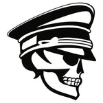 Sticker Master Kaptan Kuru Kafa Sticker – Motor, Kask, Laptop, Araba, Oto Araç İçin Dayanıklı Etiket Decal 15 Cm Sticker Master