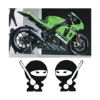 Kawasaki Ninja Sticker: Savaşçı Karakter Dekalı (2 Adet) | Sticker Master
