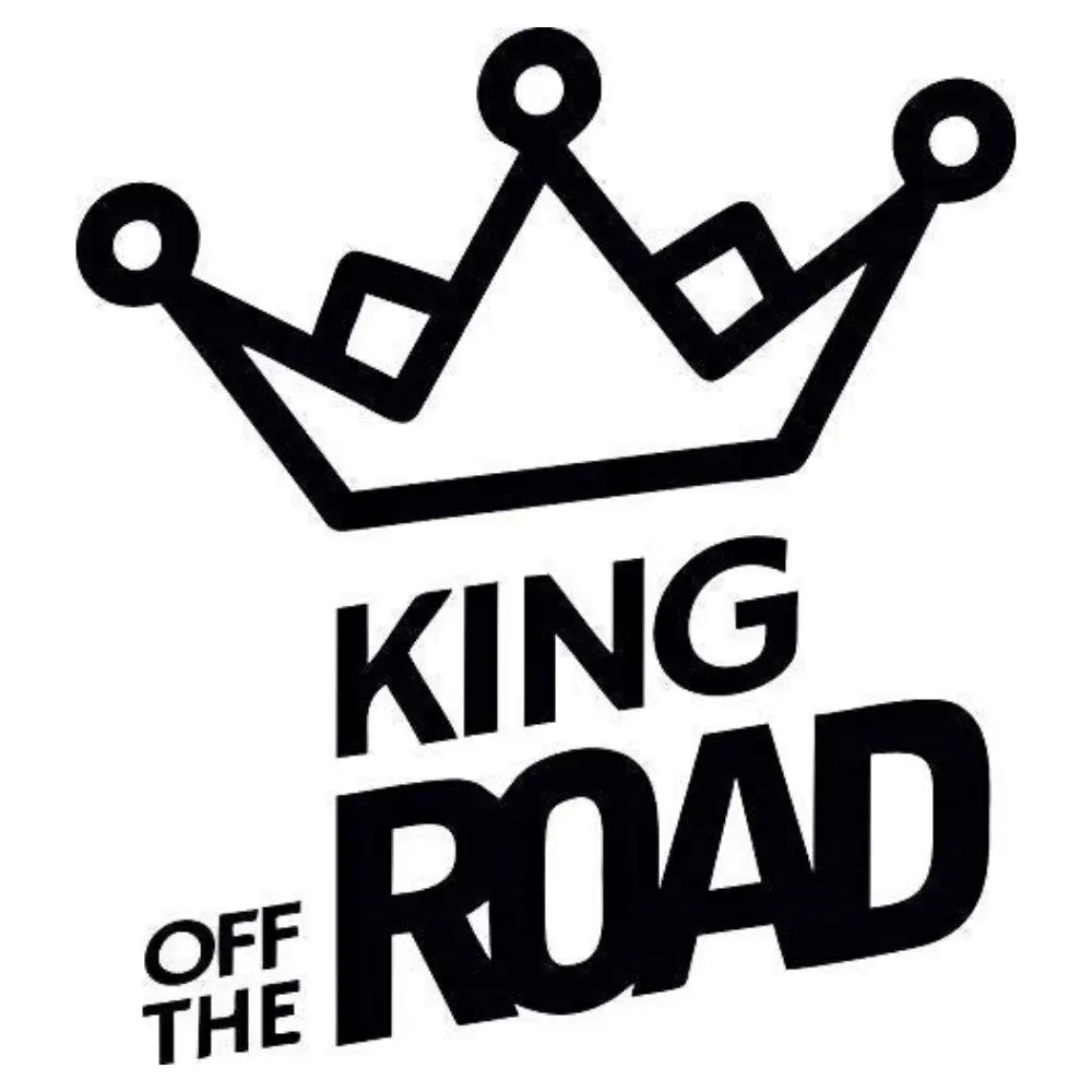 Sticker Master King Of The Road Oto Sticker Motor, Kask, Laptop, Araba, Oto Araç İçin Dayanıklı Etiket Decal Sticker Master