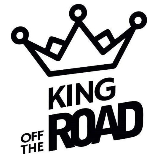 Sticker Master King Of The Road Oto Sticker Motor, Kask, Laptop, Araba, Oto Araç İçin Dayanıklı Etiket Decal Sticker Master