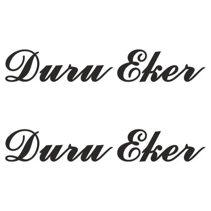 Sticker Master Kişiye Özel İsim Sticker Motor, Kask, Laptop, Araba, Oto Araç İçin Dayanıklı Etiket Decal 20 Cm Sticker Master