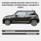 Mini Cooper Yan Şerit Sticker | R52 & R53 GT Style Set | Sticker Master