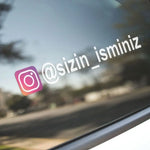 Sticker Master Kişiye Özel Renkli instagram Motorsiklet,Kask,Laptop,Motor Ve Oto Araç Sticker 15 Cm 2 Adet Sticker Master