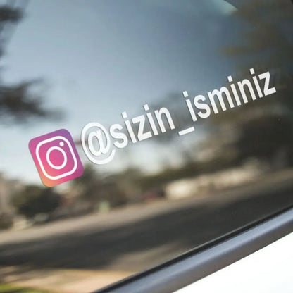 Sticker Master Kişiye Özel Renkli instagram Motorsiklet,Kask,Laptop,Motor Ve Oto Araç Sticker 15 Cm 2 Adet Sticker Master