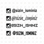 Sticker Master Kişiye Özel instagram Motorsiklet,Kask,Laptop,Motor Ve Oto Araç Sticker 15 Cm 2 Adet Sticker Master