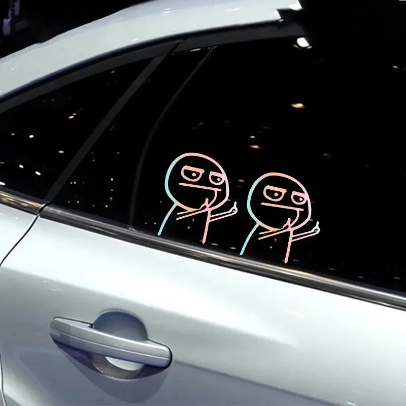 Sticker Master Komik Meme Araba Stickerı (Despise) Sticker Master