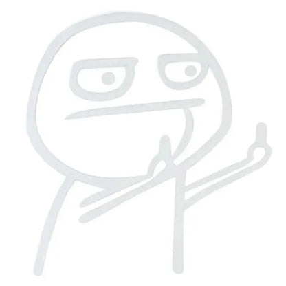 Sticker Master Komik Meme Araba Stickerı (Despise) Sticker Master