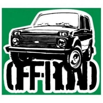 Sticker Master Lada Off Road Sticker Motor, Kask, Laptop, Araba, Oto Araç İçin Dayanıklı Etiket Decal 15 Cm Sticker Master