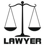 Sticker Master Lawyer Sticker-Avukat Araba Sticker Motor, Kask, Laptop, Araba, Oto Araç İçin Dayanıklı Etiket Decal 15 Cm Sticker Master